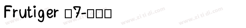 Frutiger 67字体转换
